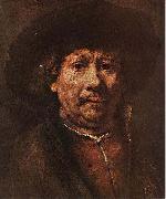 REMBRANDT Harmenszoon van Rijn, Little Self-portrait
